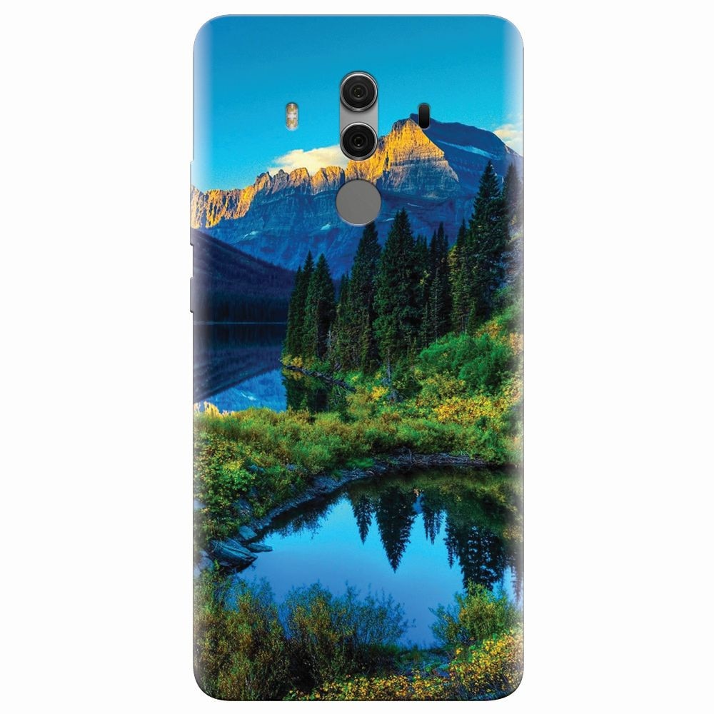 Husa silicon pentru Huawei Mate 10 Pro, HDR Mountains Lake