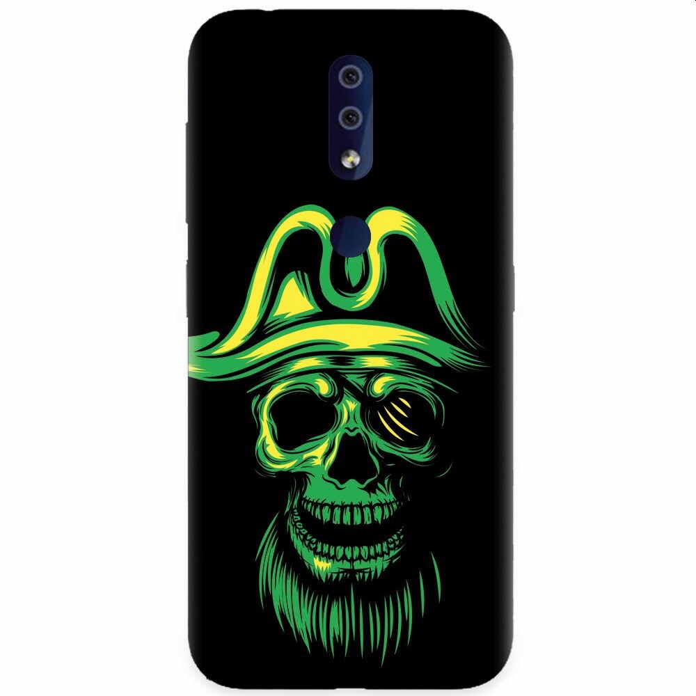 Husa silicon pentru Nokia 4.2, Pirate Skull