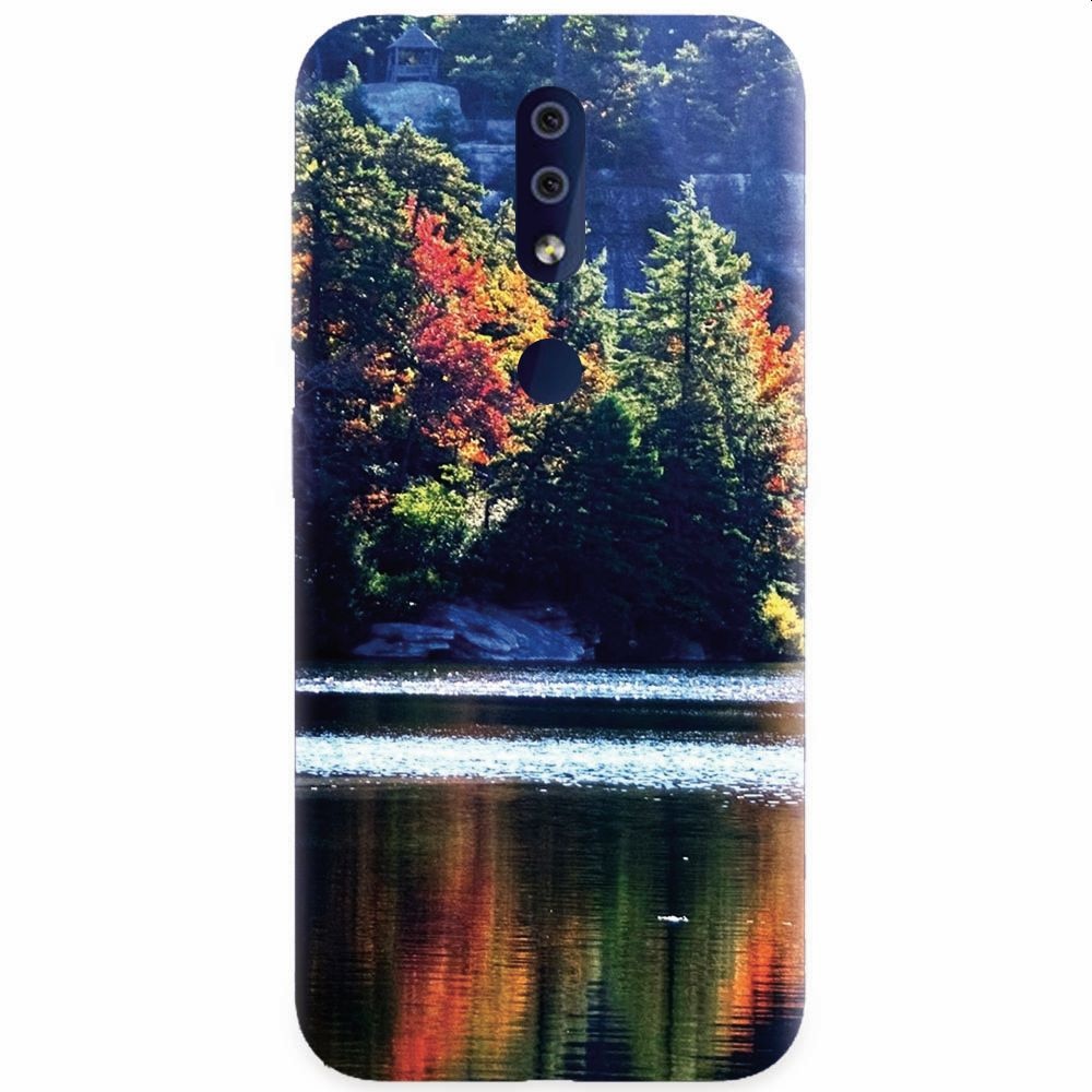 Husa silicon pentru Nokia 4.2, Lake Minnewaska Autumn