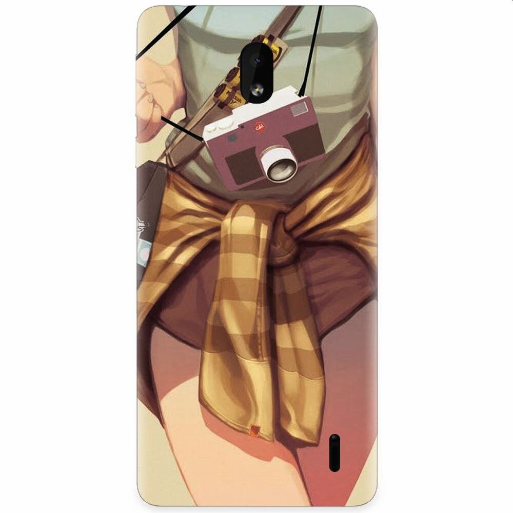 Husa silicon pentru Nokia 1 Plus, Photograph Girl