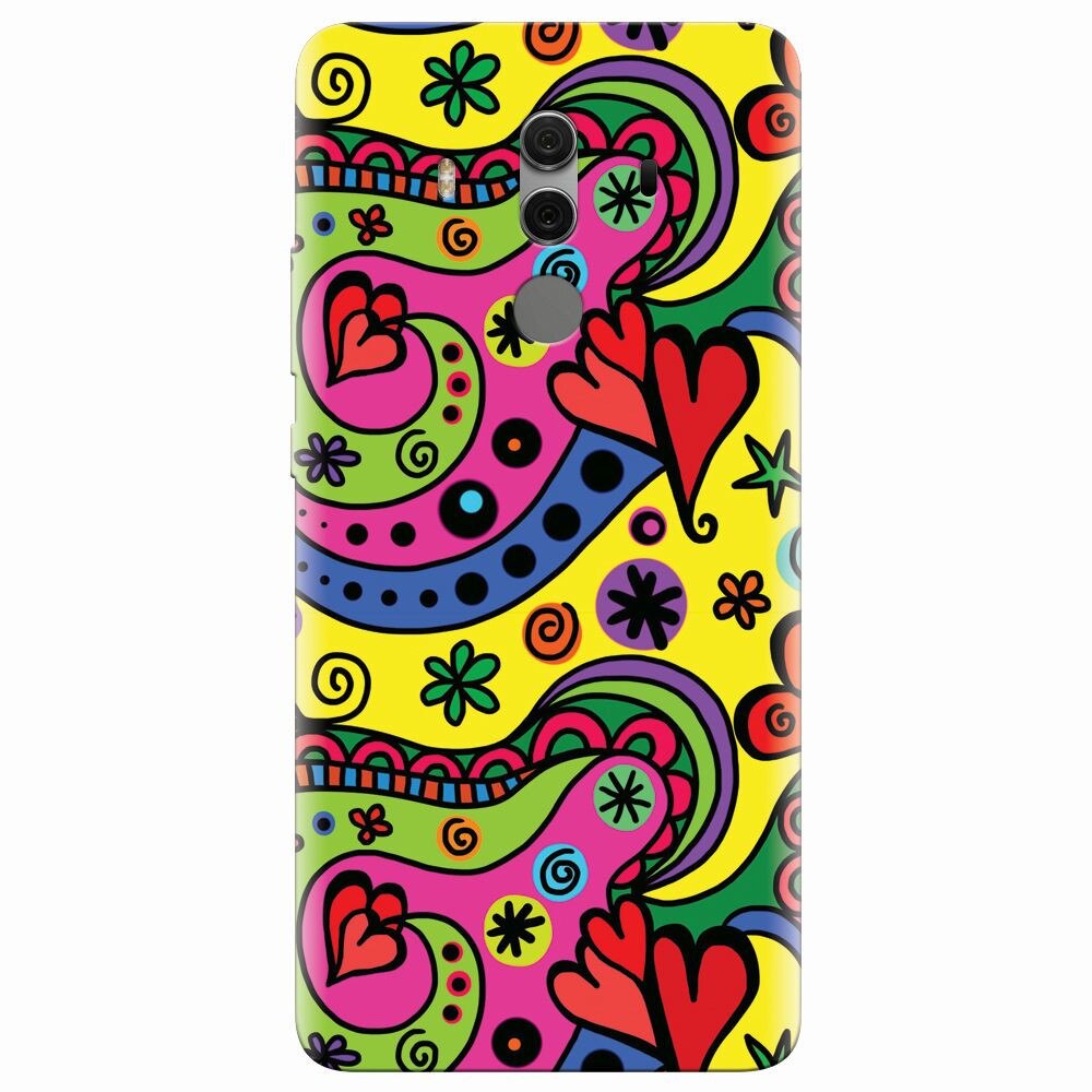 Husa silicon pentru Huawei Mate 10 Pro, Heart Color