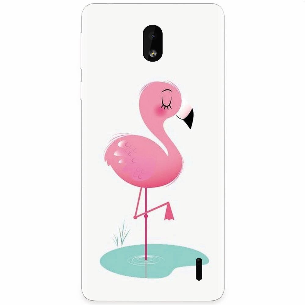 Husa silicon pentru Nokia 1 Plus, Flamingo Pink