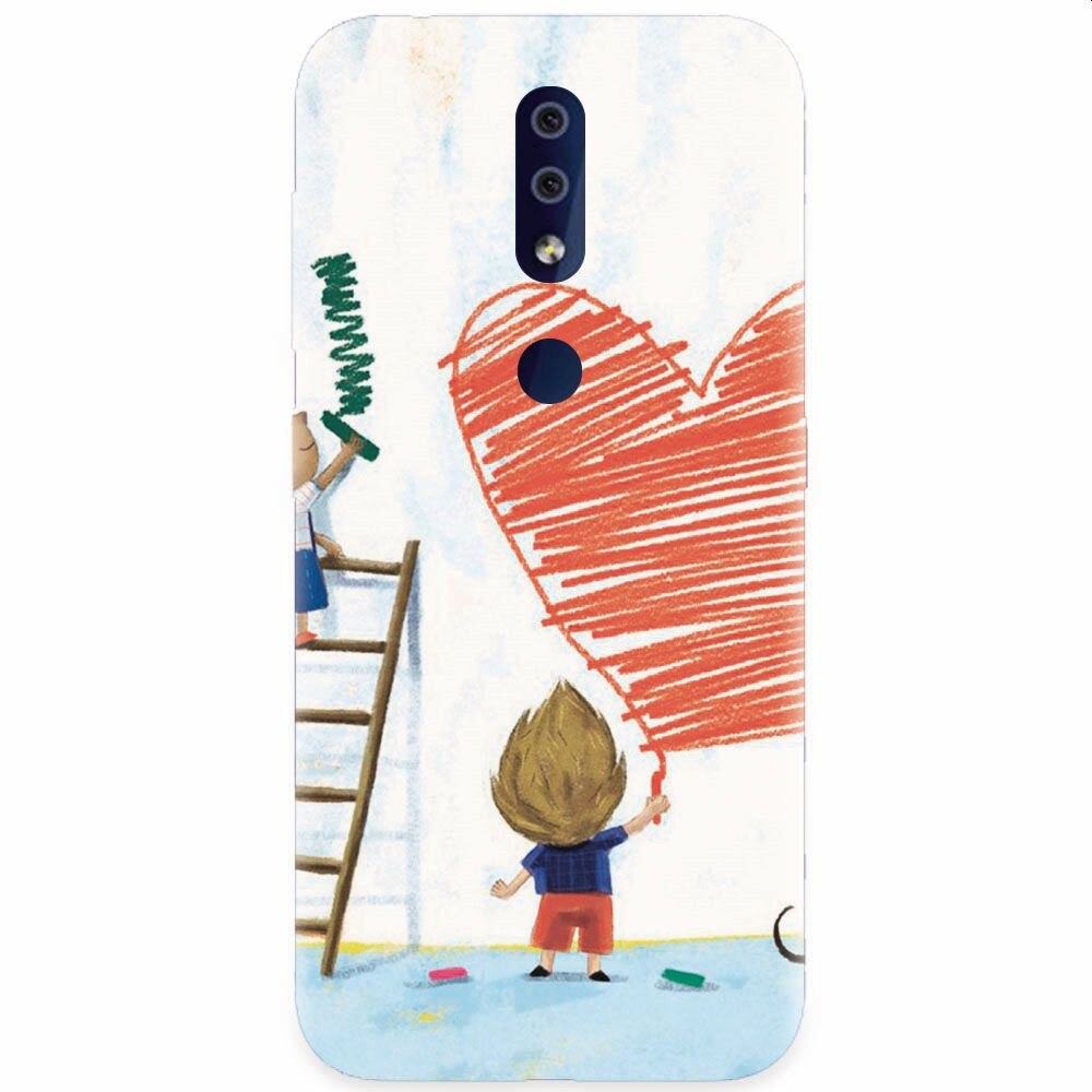 Husa silicon pentru Nokia 4.2, I Love You Creatures