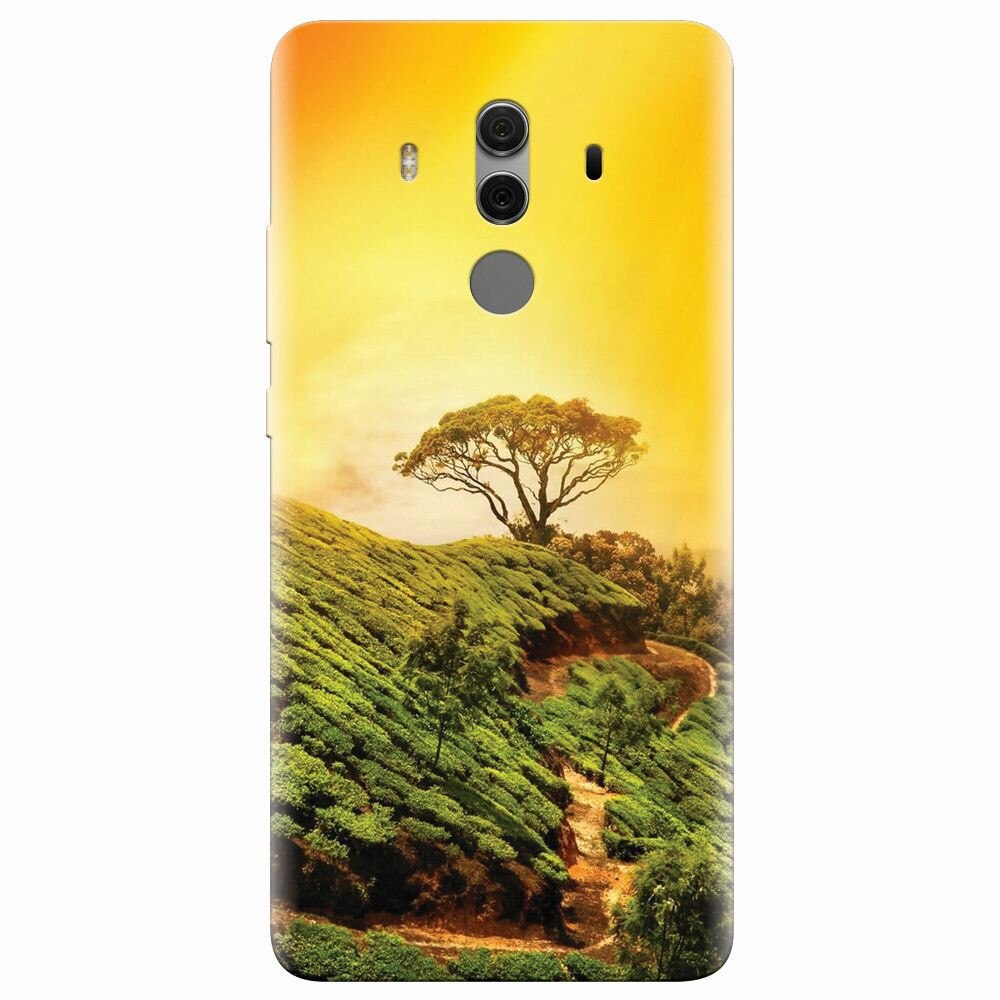 Husa silicon pentru Huawei Mate 10 Pro, Hill Top Tree Golden Light