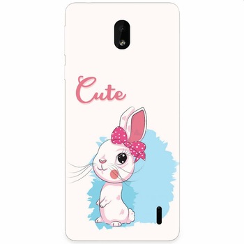 Husa silicon pentru Nokia 1 Plus, Rabbit Husa silicon pentru Nokia 1 Plus, Rabbit
