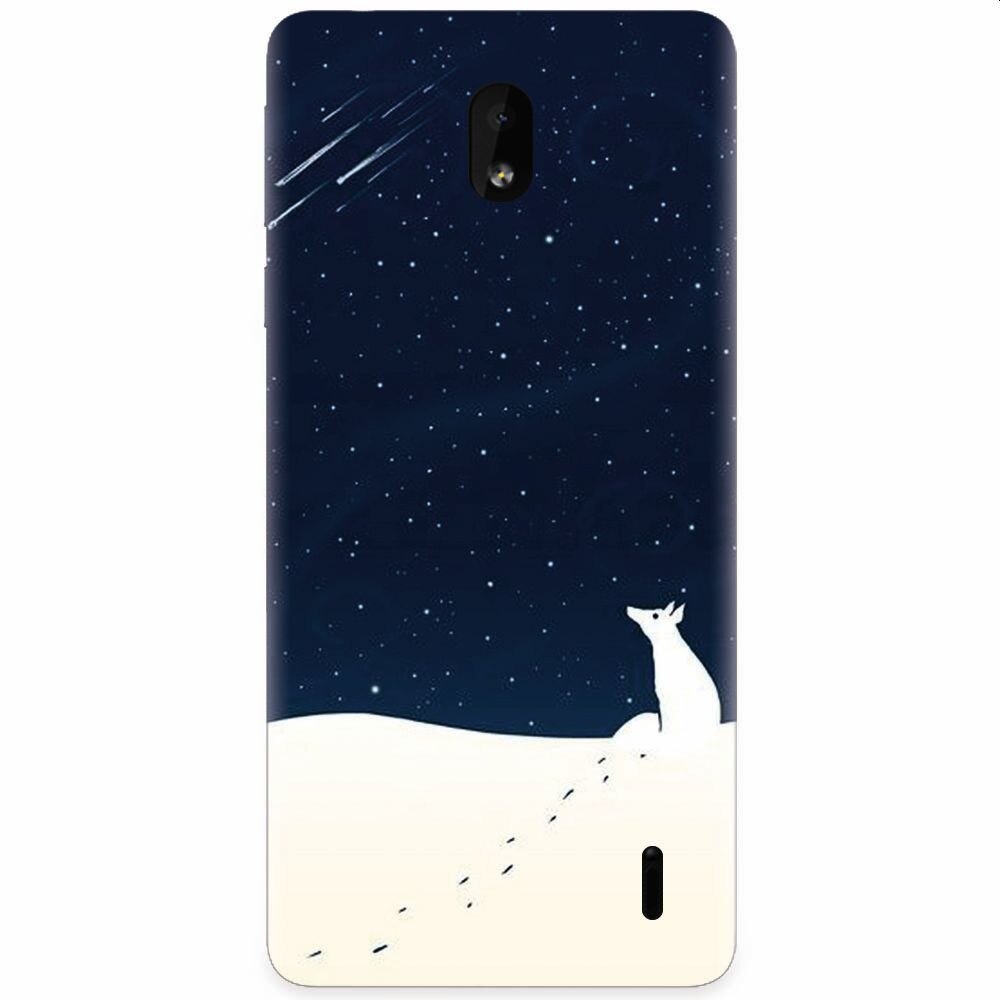 Husa silicon pentru Nokia 1 Plus, Winter Night