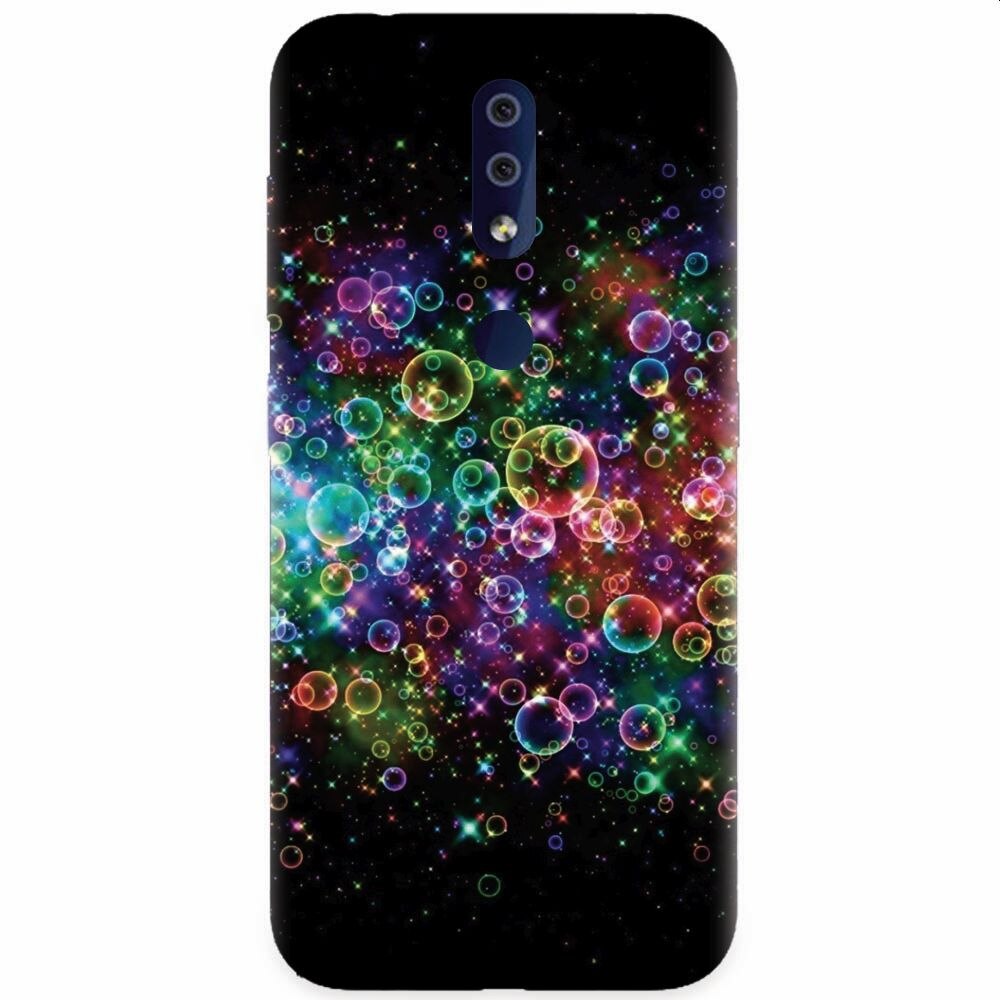 Husa silicon pentru Nokia 4.2, Rainbow Colored Soap Bubbles