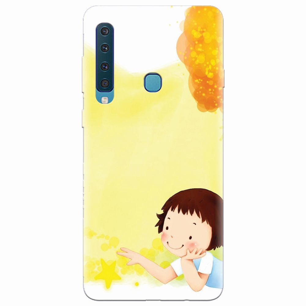Husa silicon pentru Samsung Galaxy A9 2018, Child Autumn Paint Hd