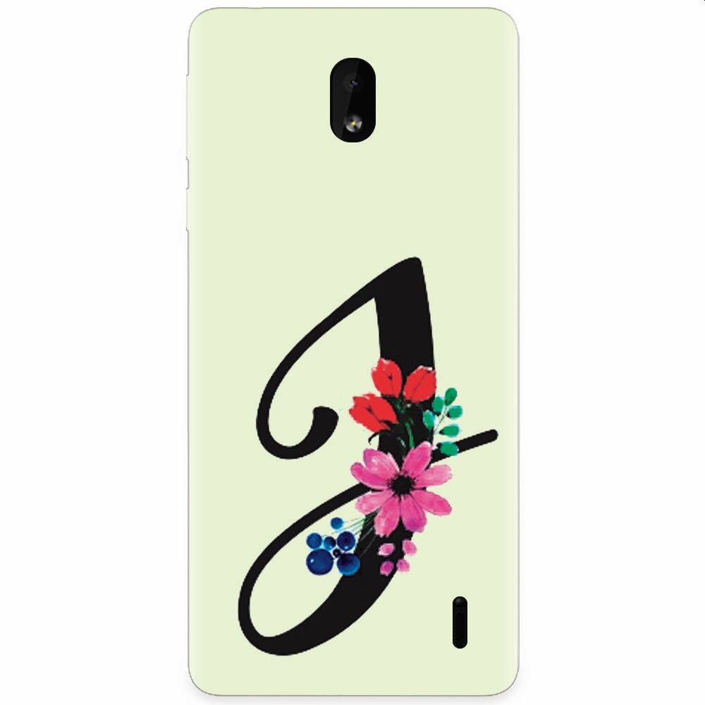 Husa silicon pentru Nokia 1 Plus, Litera J