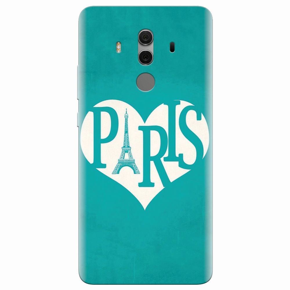 Husa silicon pentru Huawei Mate 10 Pro, I Love Paris
