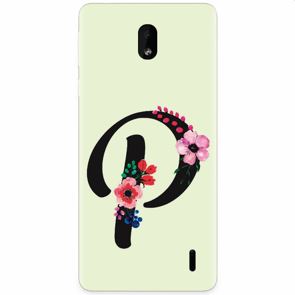 Husa silicon pentru Nokia 1 Plus, Litera P