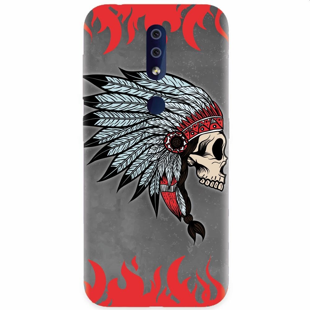 Husa silicon pentru Nokia 4.2, Indian Skull