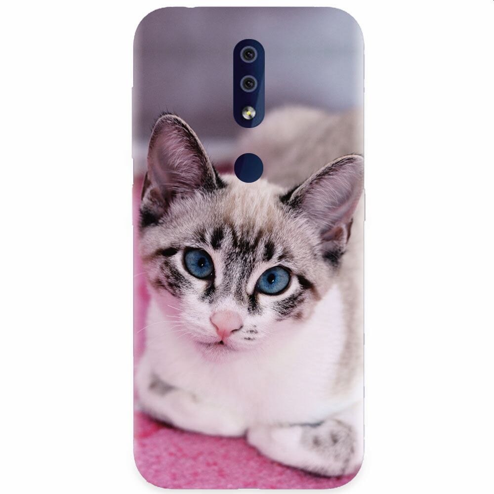 Husa silicon pentru Nokia 4.2, Siamese Kitty