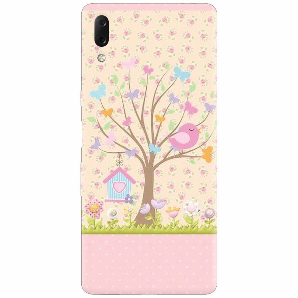 Husa silicon pentru Sony Xperia L3, Cute Birdhouse