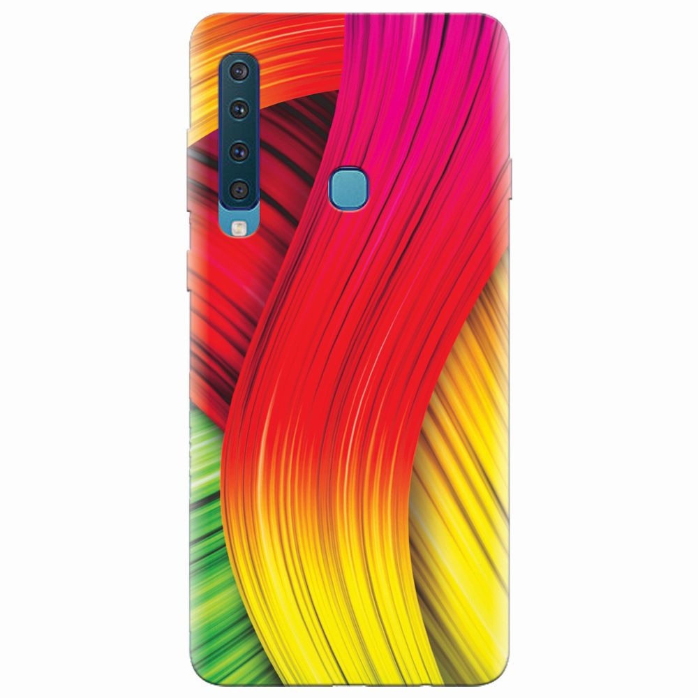 Husa silicon pentru Samsung Galaxy A9 2018, Colorful Abstract