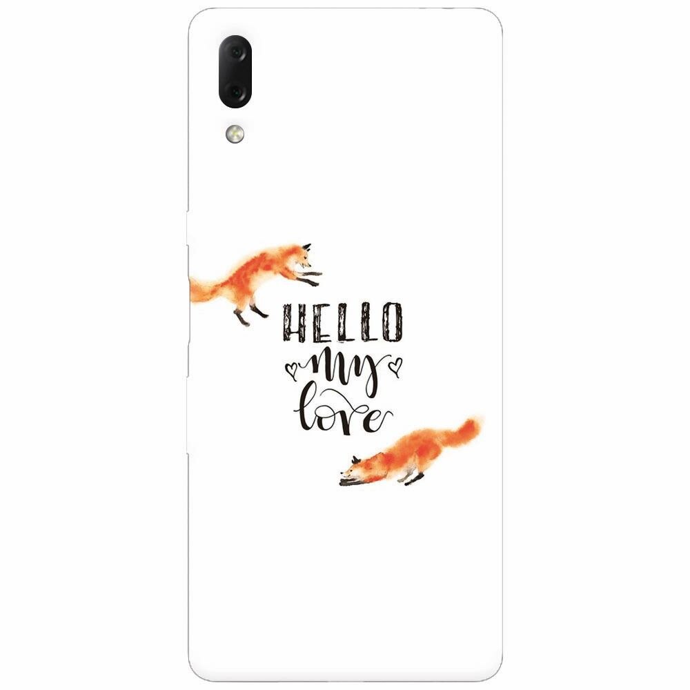 Husa silicon pentru Sony Xperia L3, Hello My Love