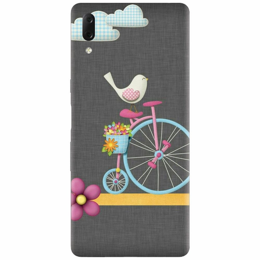 Husa silicon pentru Sony Xperia L3, Bird