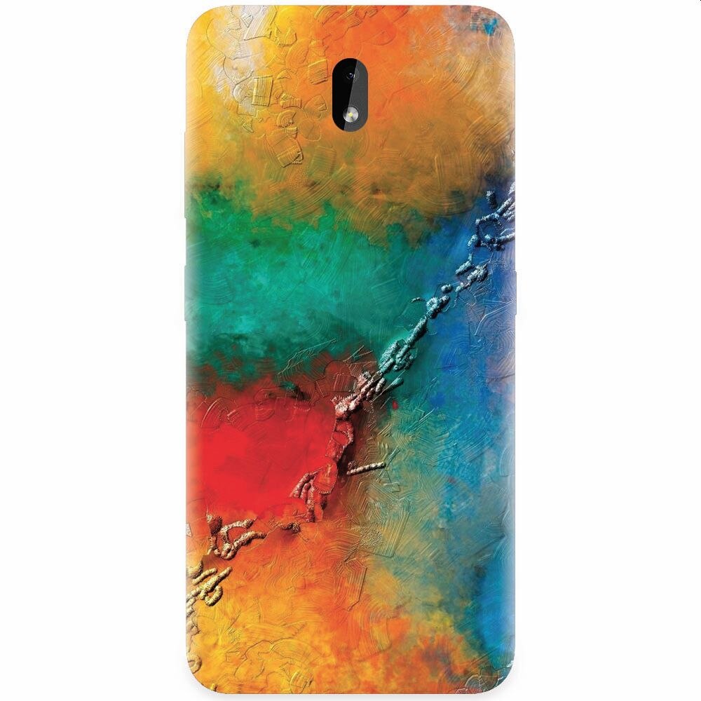 Husa silicon pentru Nokia 3.2, Colorful Wall Paint Texture