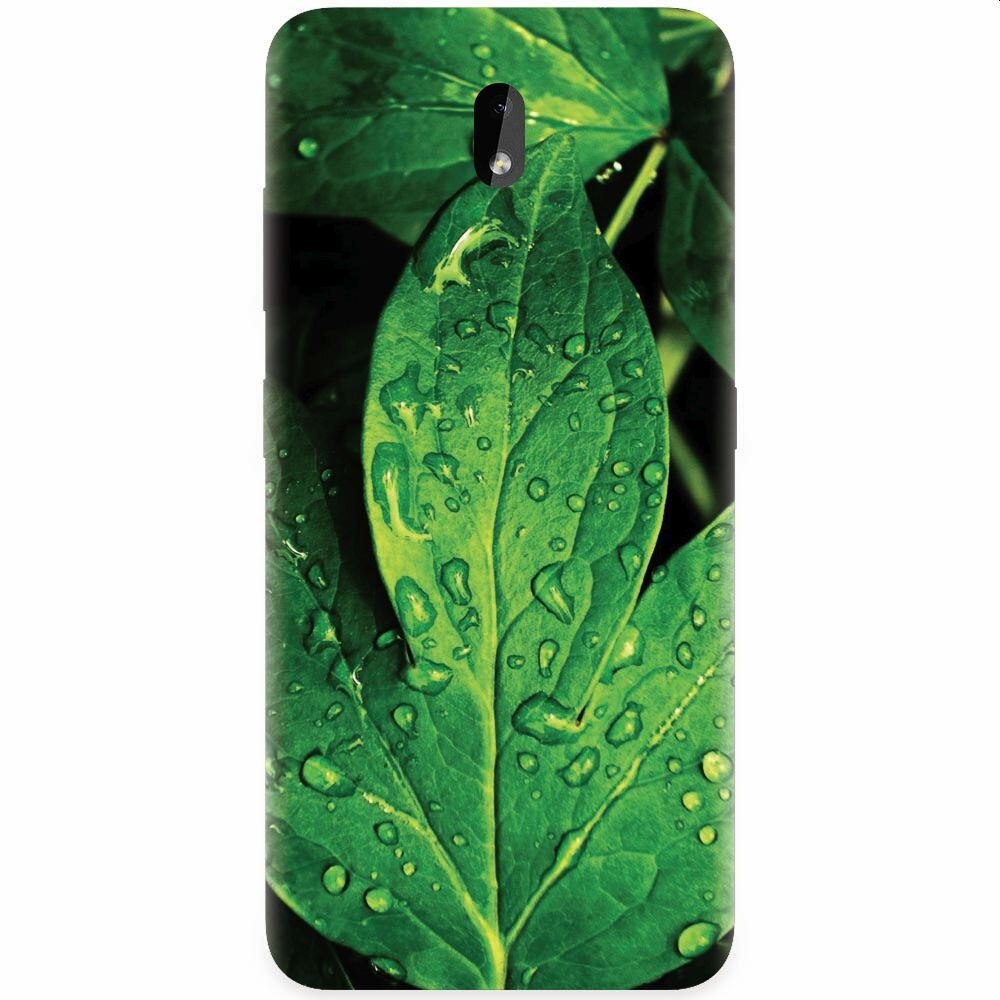 Husa silicon pentru Nokia 3.2, Leaves And Dew