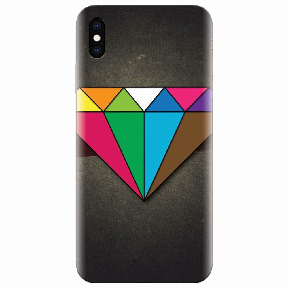 Husa silicon pentru Apple Iphone XS Max, Colorful Diamond