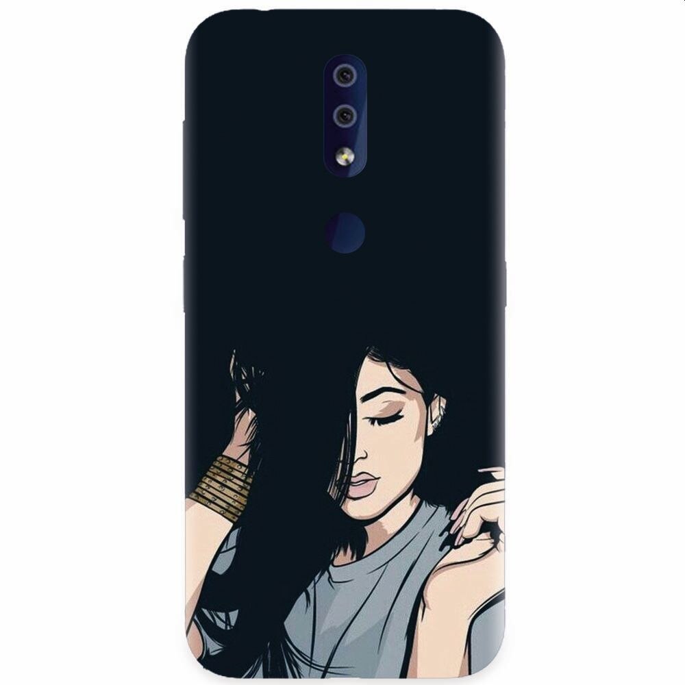 Husa silicon pentru Nokia 4.2, Simple Girl