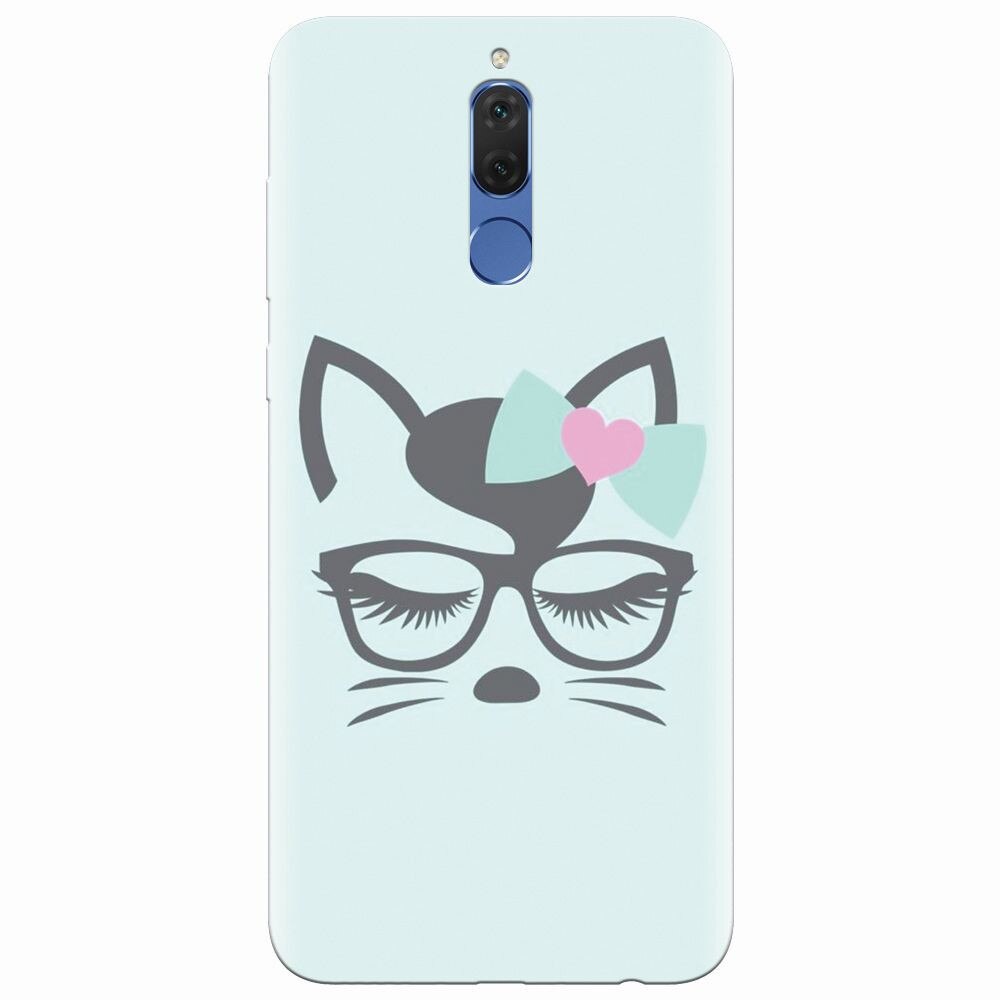 Husa silicon pentru Huawei Mate 10 Lite, Angel Cat