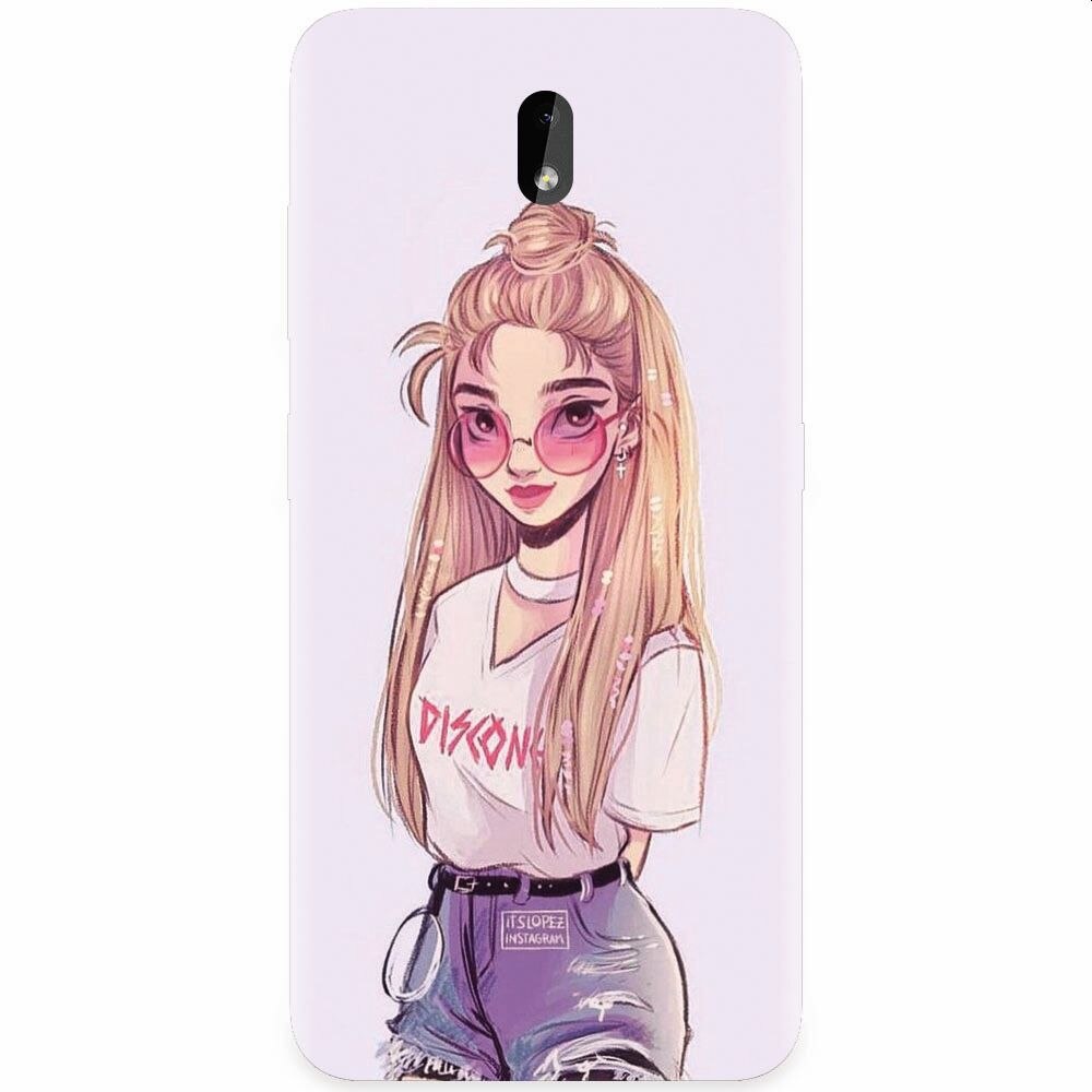 Husa silicon pentru Nokia 3.2, Girl Look