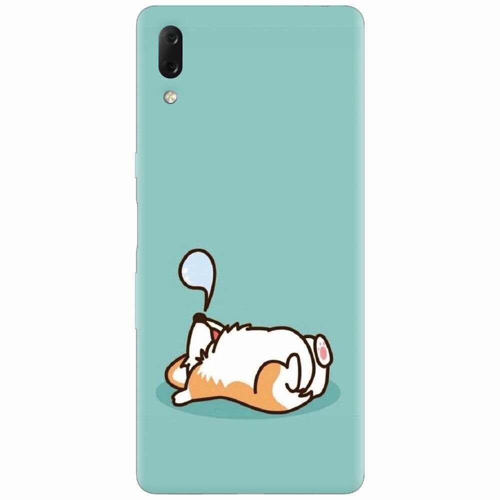 Husa silicon pentru Sony Xperia L3, Cute Corgi