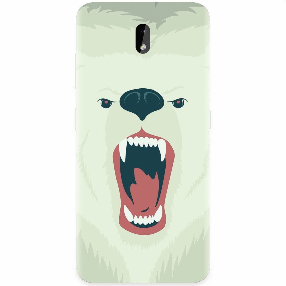 Husa silicon pentru Nokia 3.2, Fierce Polar Bear Winter