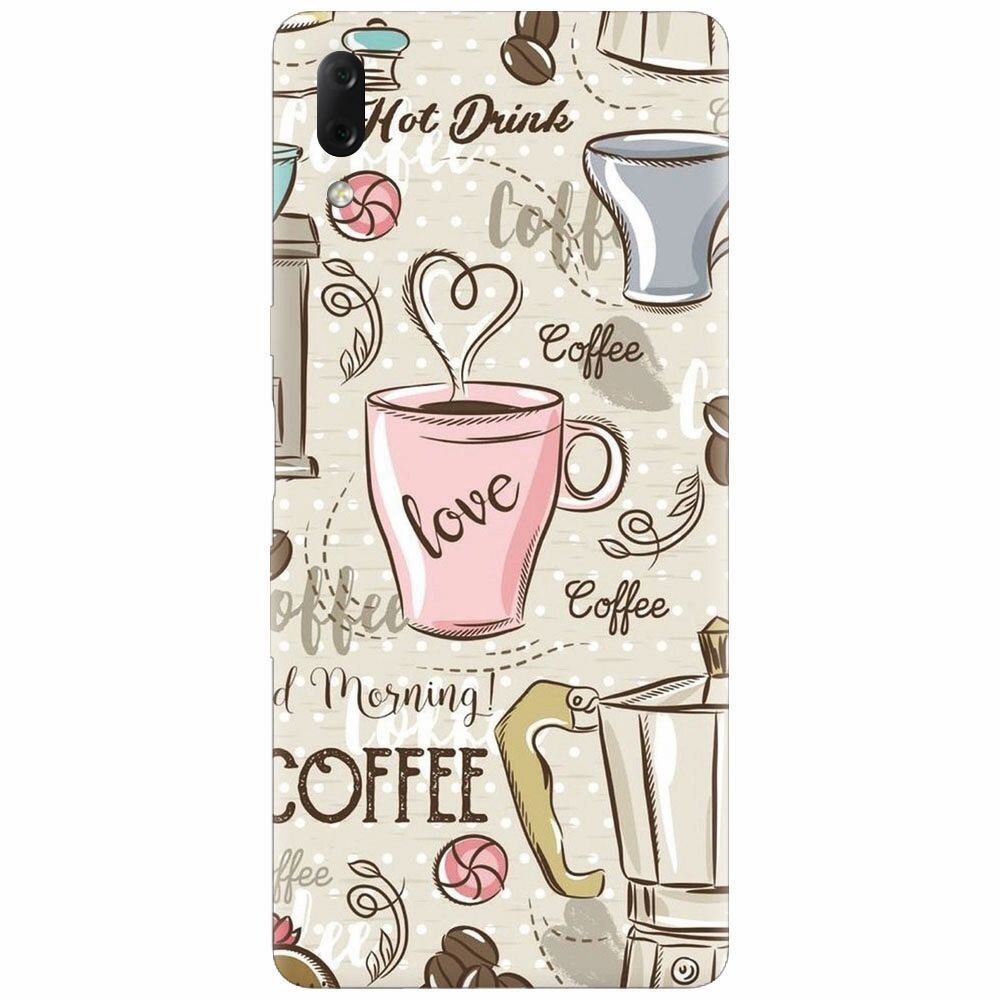 Husa silicon pentru Sony Xperia L3, Coffe And Donuts