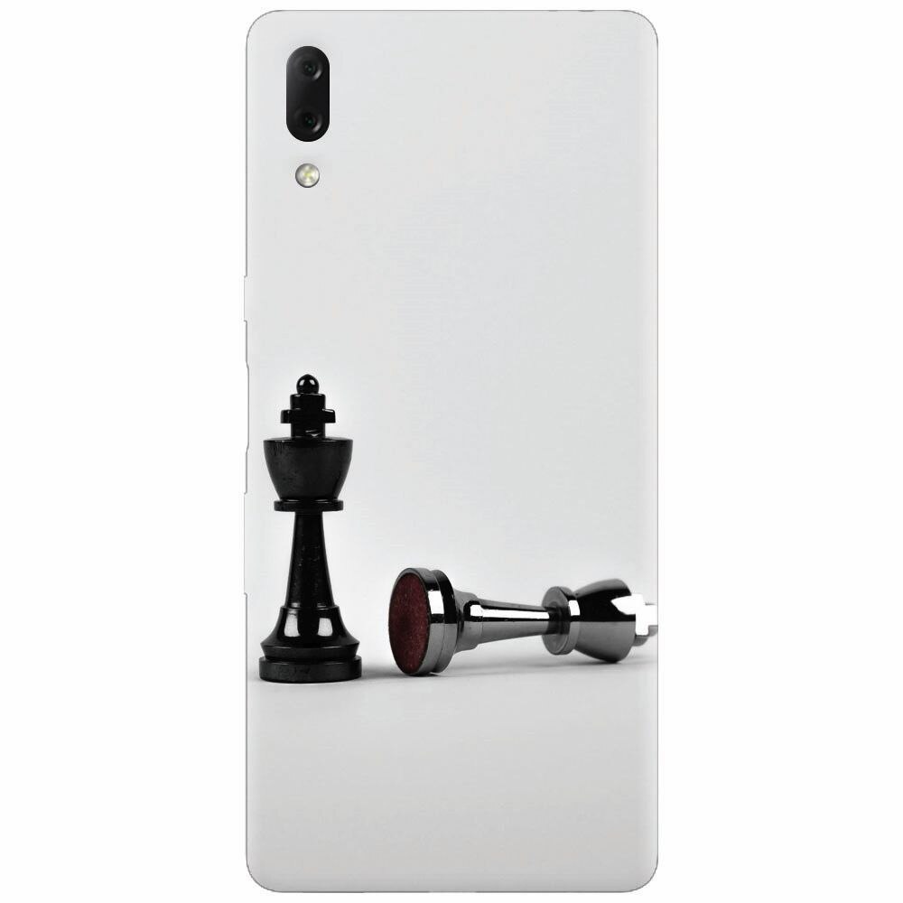 Husa silicon pentru Sony Xperia L3, Chess