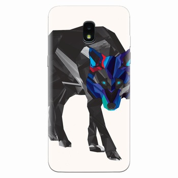 Husa silicon pentru Samsung Galaxy J3 2018, Abstract Wolf Husa silicon pentru Samsung Galaxy J3 2018, Abstract Wolf