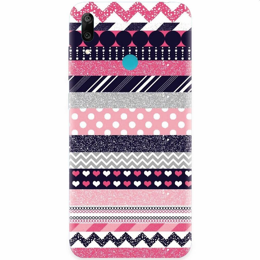 Husa silicon pentru Huawei Y7 2019, Love Pattern