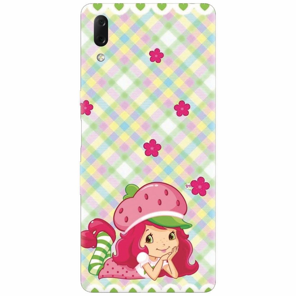 Husa silicon pentru Sony Xperia L3, Strawberry Girl