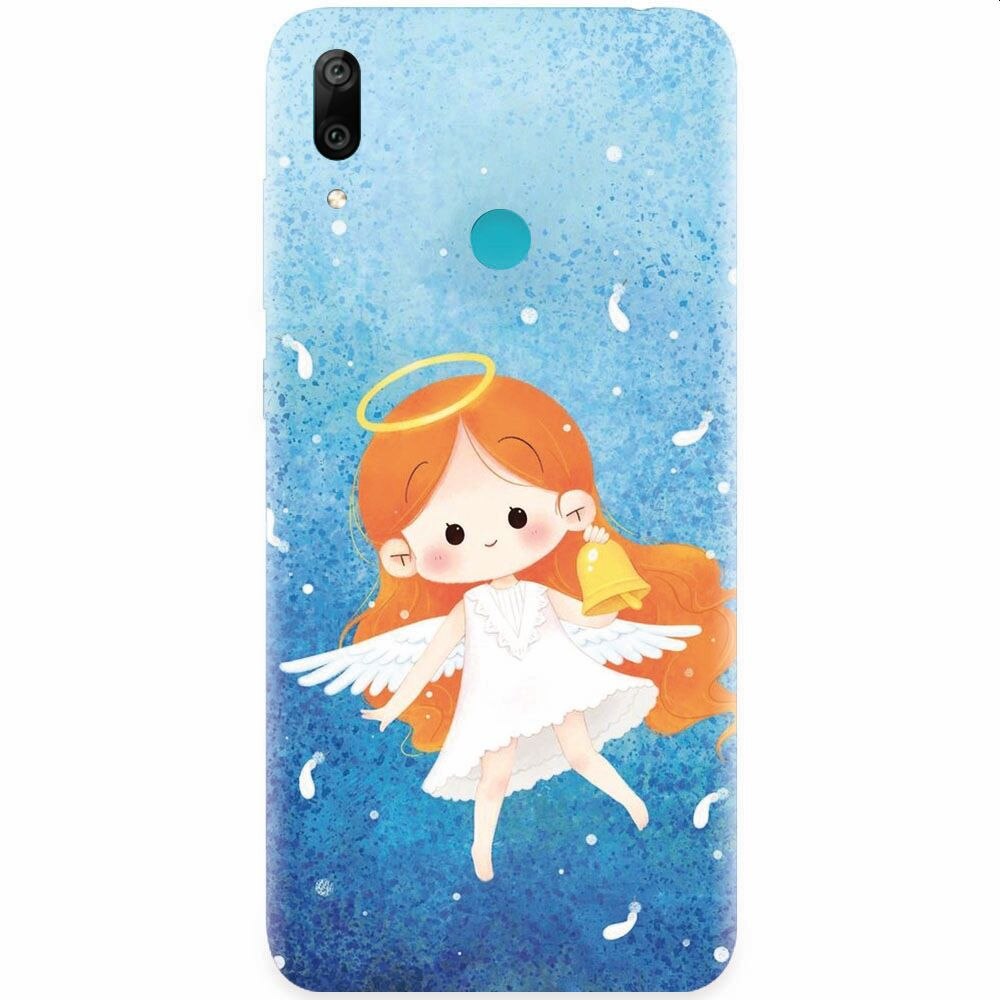 Husa silicon pentru Huawei Y7 2019, Cute Angel