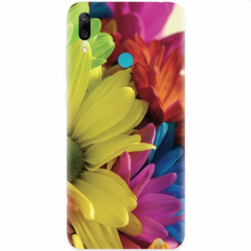 Husa silicon pentru Huawei Y7 2019, Flower