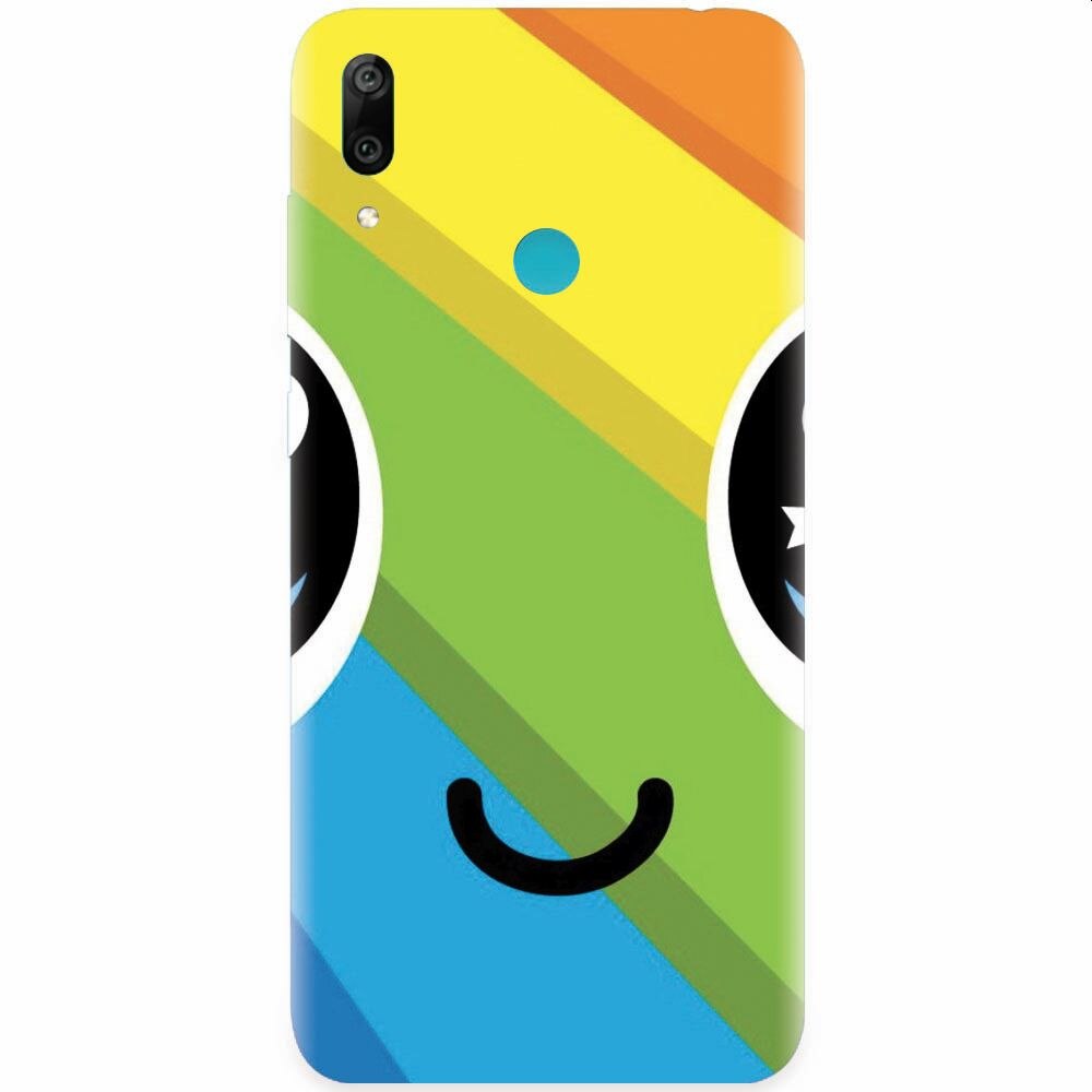 Husa silicon pentru Huawei Y7 2019, Happy Face