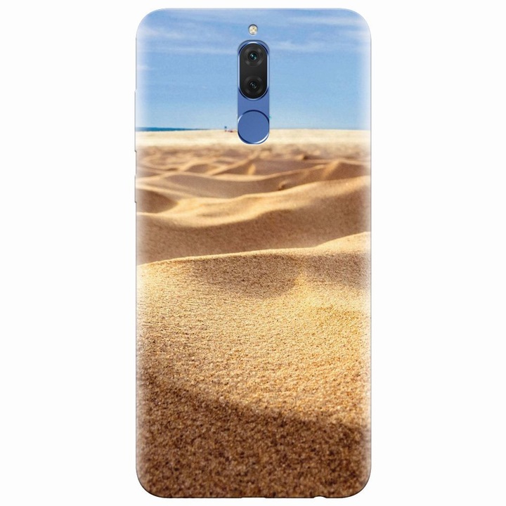 Силиконов кейс съвместим с Huawei Mate 10 Lite, Beach Sand Closeup Holiday