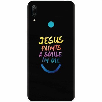 Husa silicon pentru Honor Play, Jesus Paints A Smile In Me Husa silicon pentru Honor Play, Jesus Paints A Smile In Me