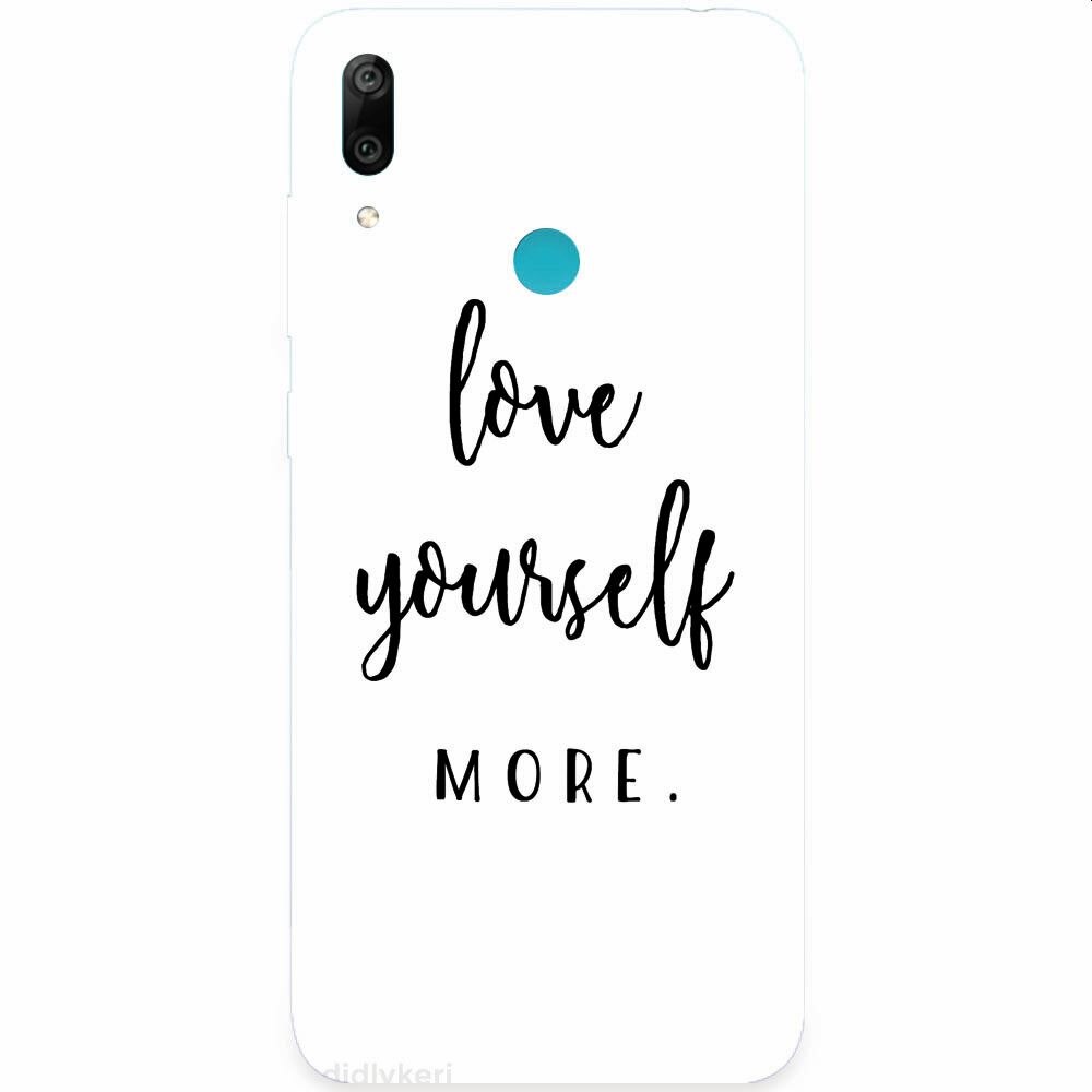 Husa silicon pentru Huawei Y7 2019, Love Yourself More