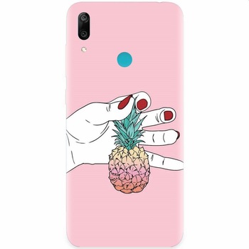 Husa silicon pentru Honor Play, Rainbow Pinepple Husa silicon pentru Honor Play, Rainbow Pinepple