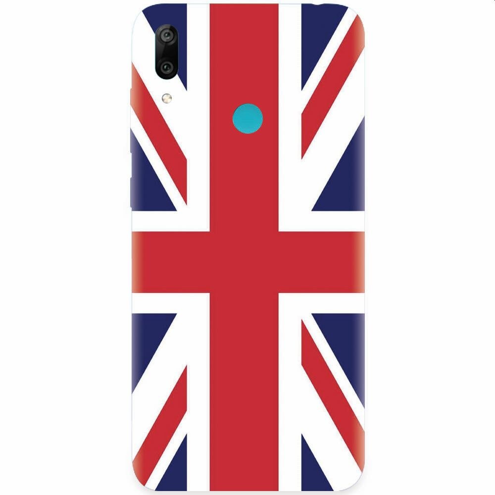 Husa silicon pentru Huawei Y7 2019, UK Flag Illustration