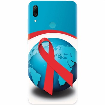 Husa silicon pentru Huawei Y7 2019, World Aids Day Husa silicon pentru Huawei Y7 2019, World Aids Day