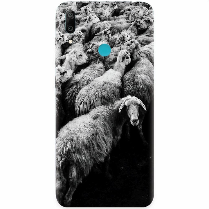 Husa din silicon compatibila cu Honor Play, Sheep