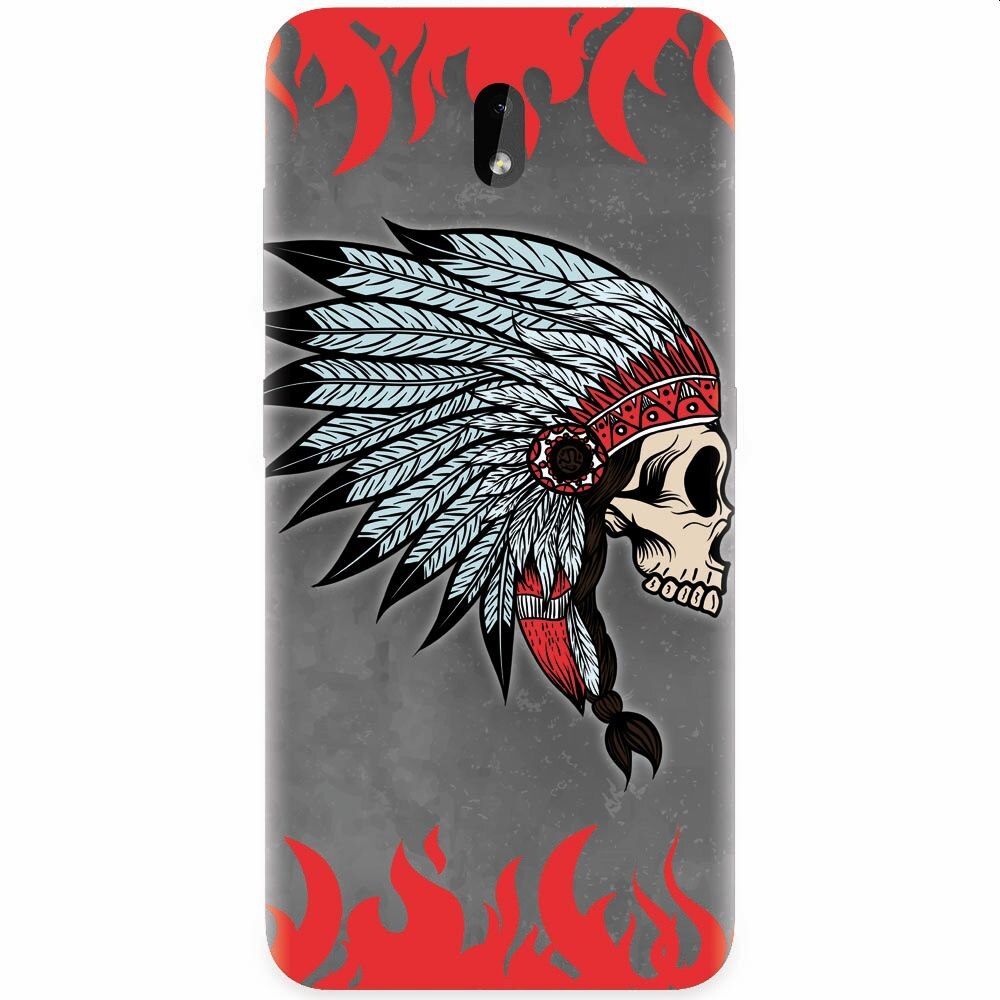 Husa silicon pentru Nokia 3.2, Indian Skull
