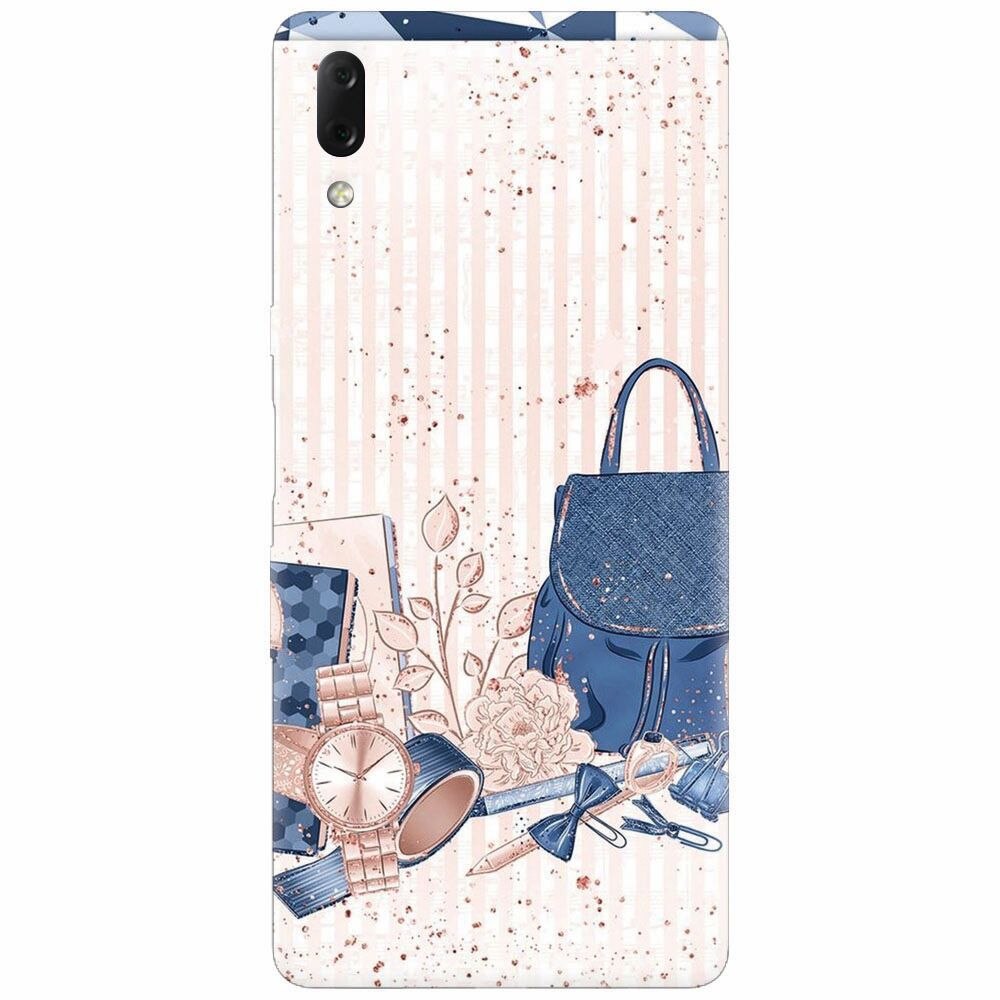 Husa silicon pentru Sony Xperia L3, Girl Accesories