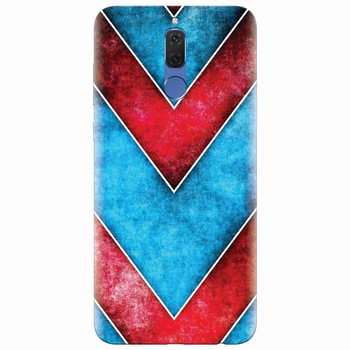 Husa silicon pentru Huawei Mate 10 Lite, Blue And Red Abstract Husa silicon pentru Huawei Mate 10 Lite, Blue And Red Abstract