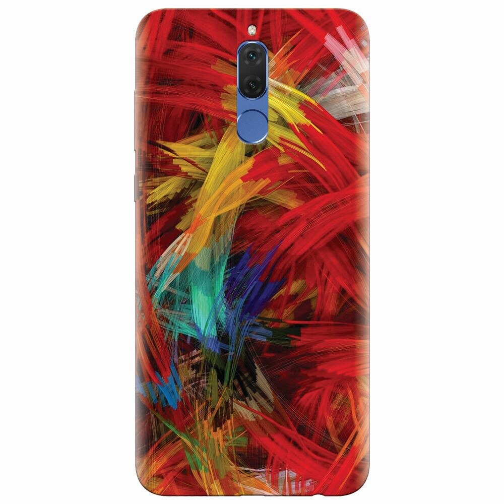 Husa silicon pentru Huawei Mate 10 Lite, Colorful Digital Painting Strokes