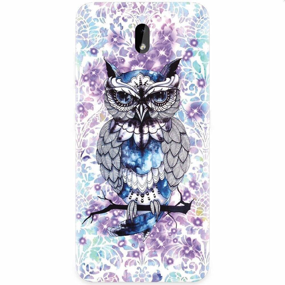 Husa silicon pentru Nokia 3.2, Abstract Owl