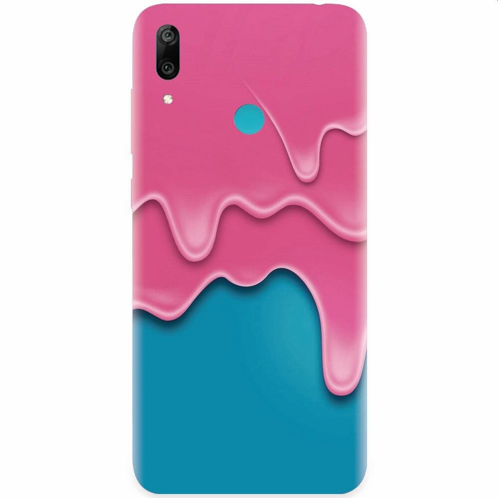 Husa silicon pentru Honor Play, Pink Liquid Dripping